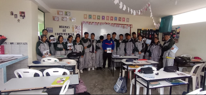 Taller de promoción y difusión del proyecto a estudiantes de 1ero a 5to año de secundaria de la IE Buena Esperanza